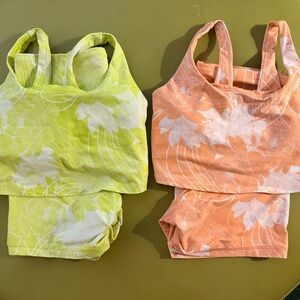 JoyLab 2 workout sets in Lime and Peach